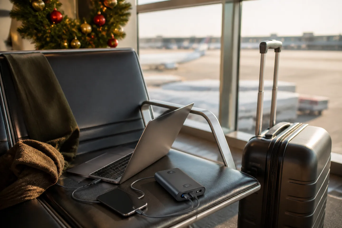 Image spot: the power bank at work between flights
