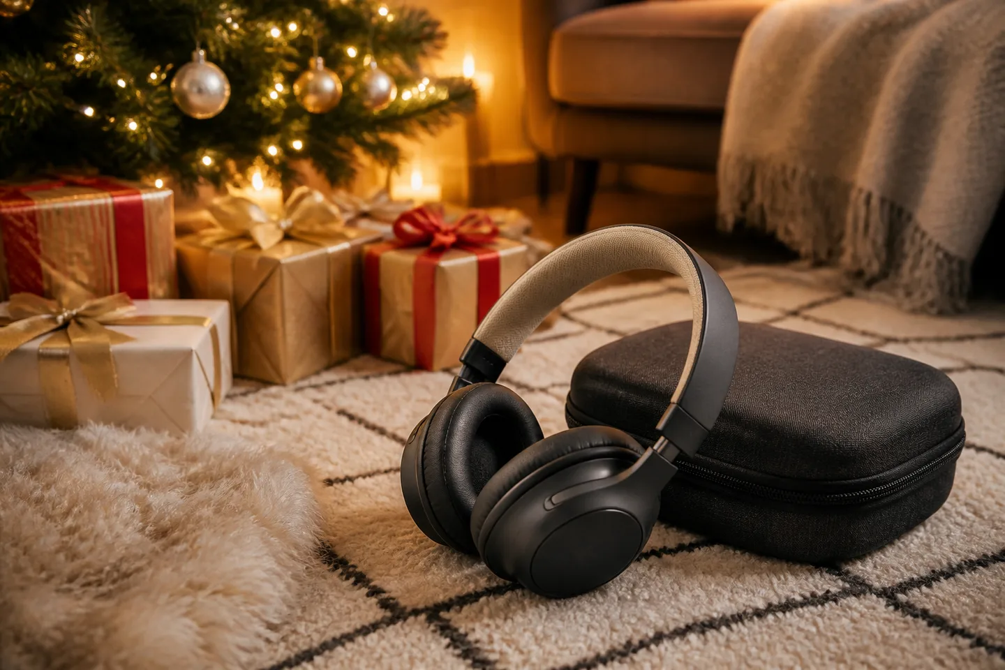 Image spot: the headphones under the tree
