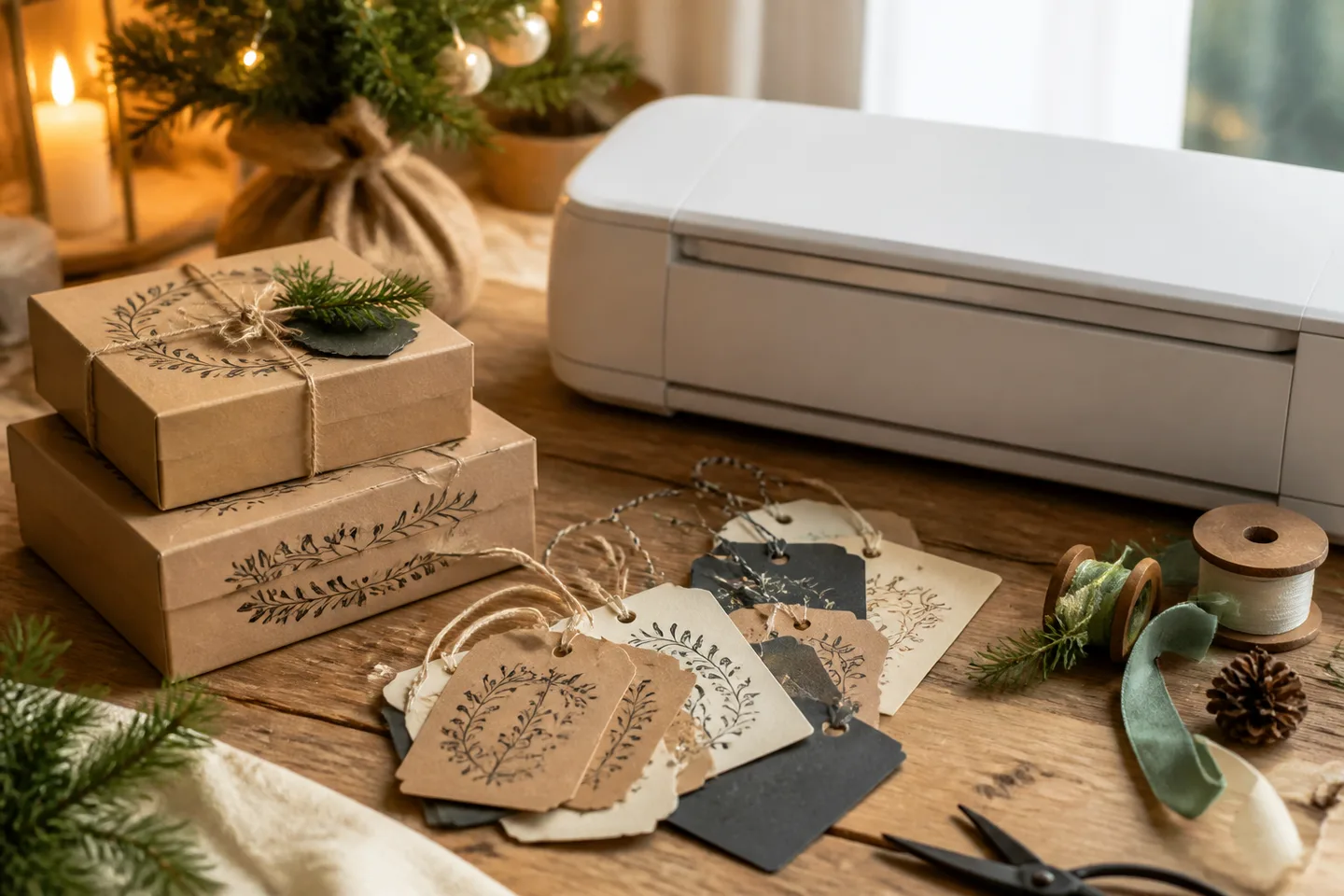 Image spot: handmade gift tags made with the cutter
