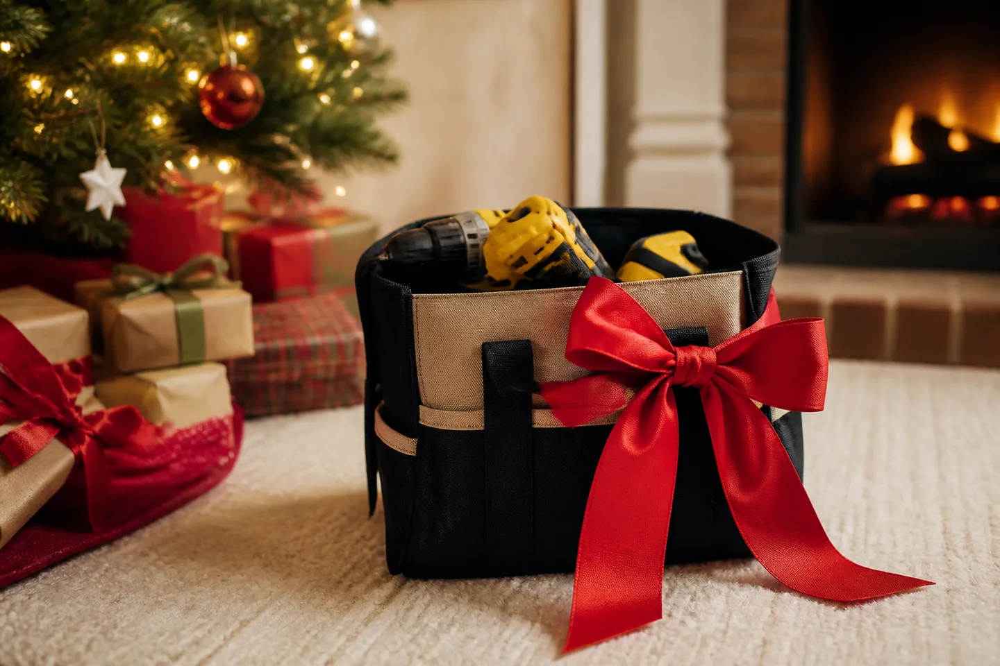 Image spot: the tool bag under the tree