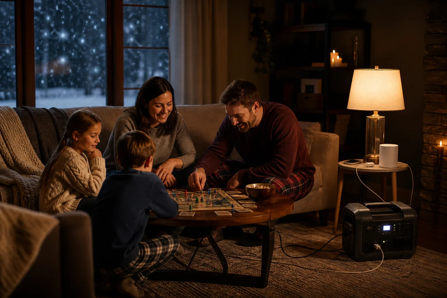 Image spot: essentials running through a blackout