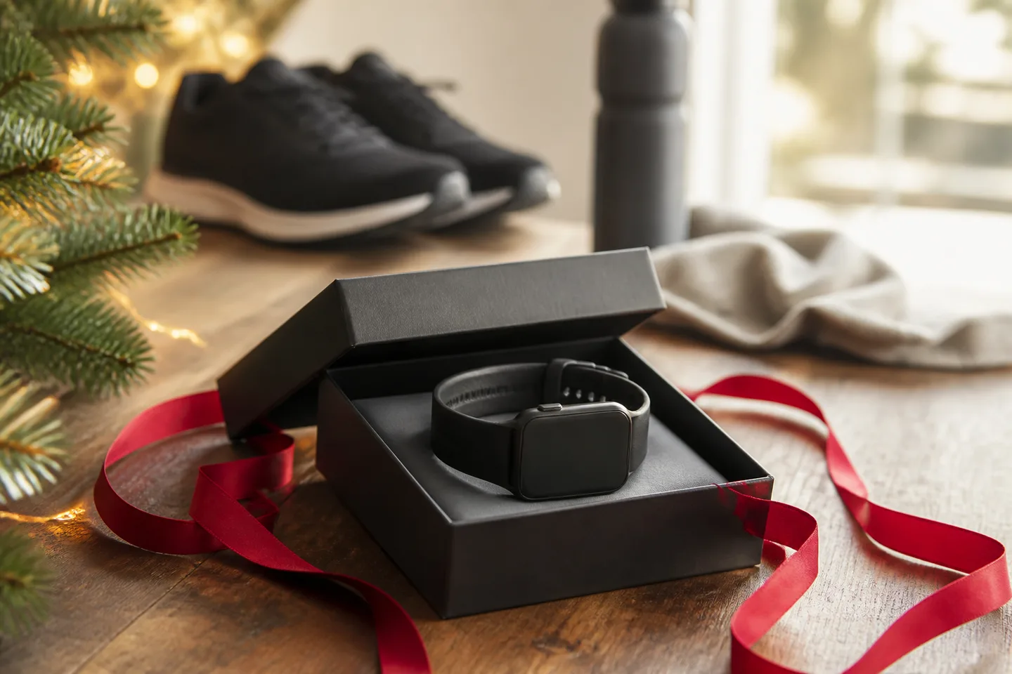 Image spot: the watch coiled in a gift box