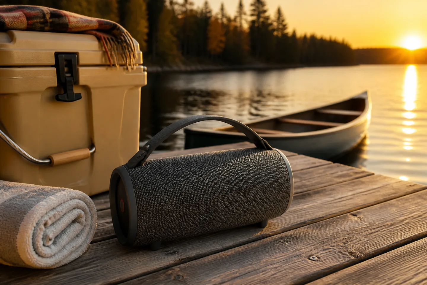 Image spot: music on the cottage dock