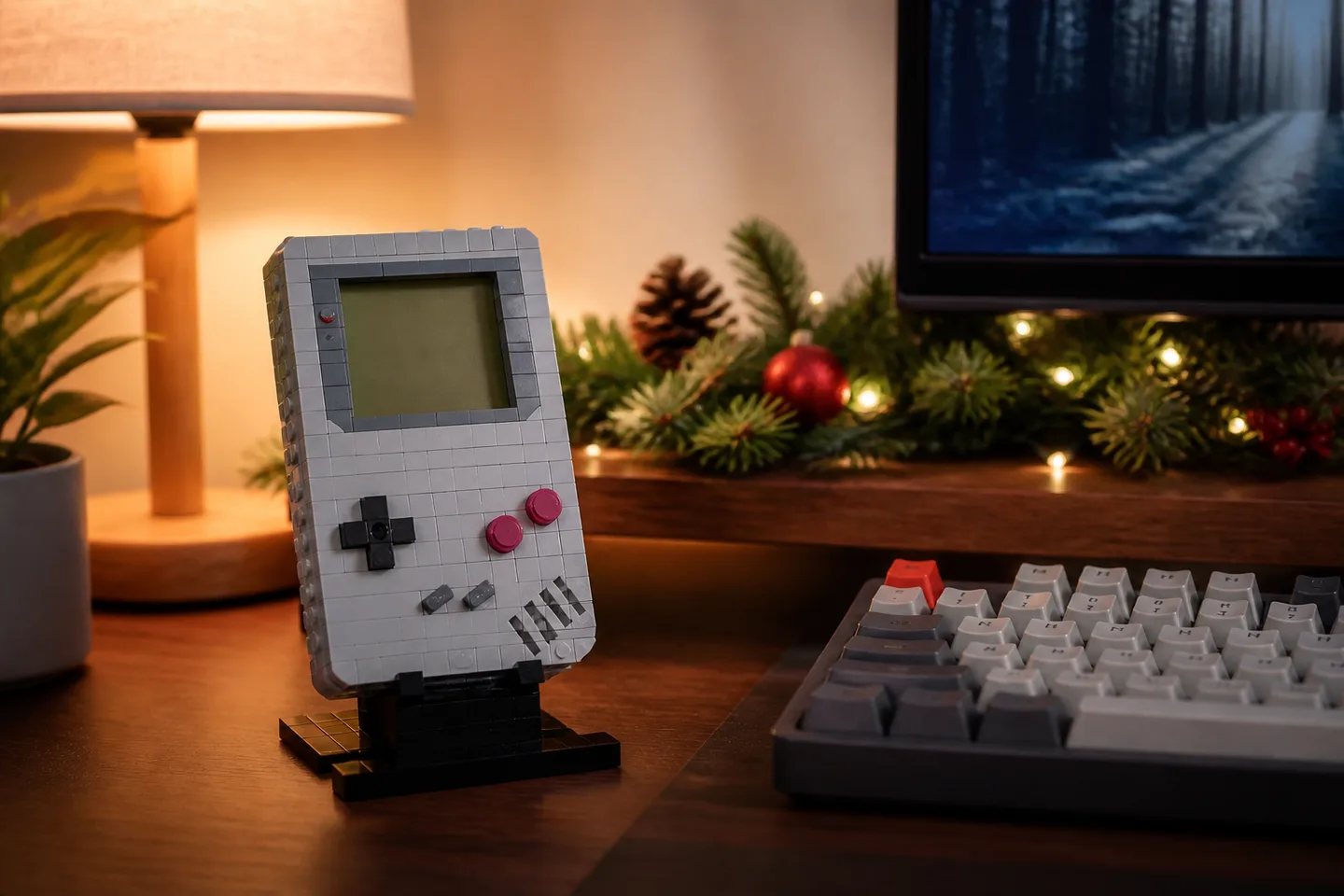 Image spot: the brick handheld on a gamer's desk