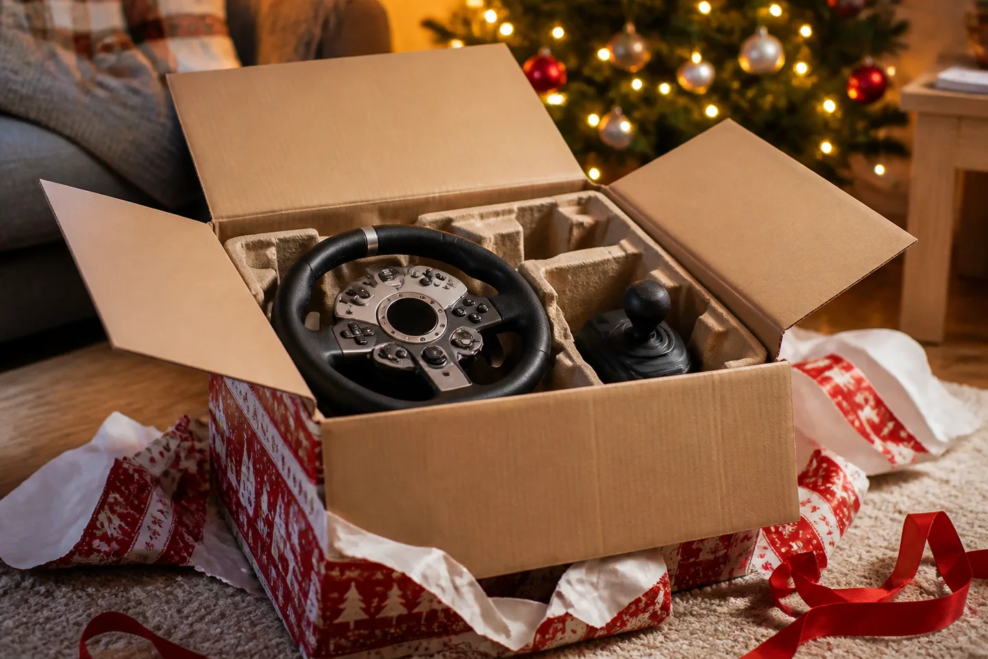 Image spot: the new wheel unboxed by the tree