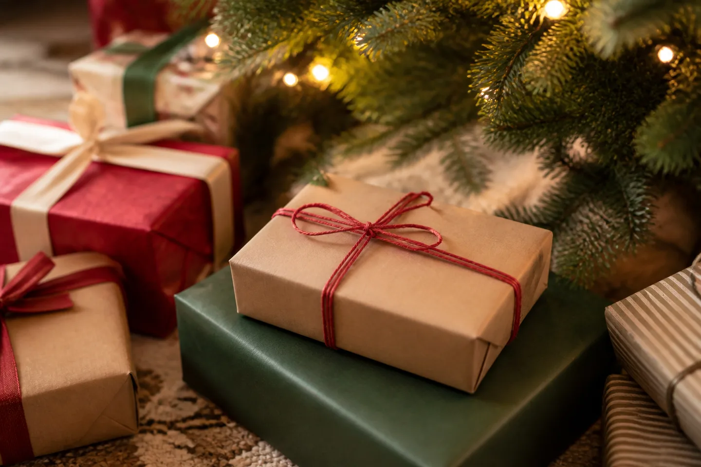 Image spot: the card game wrapped under the tree